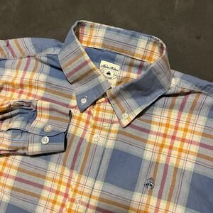 Brooks Brothers Sport Shirt Plaid Long Sleeve Madras XL Skater Punk
